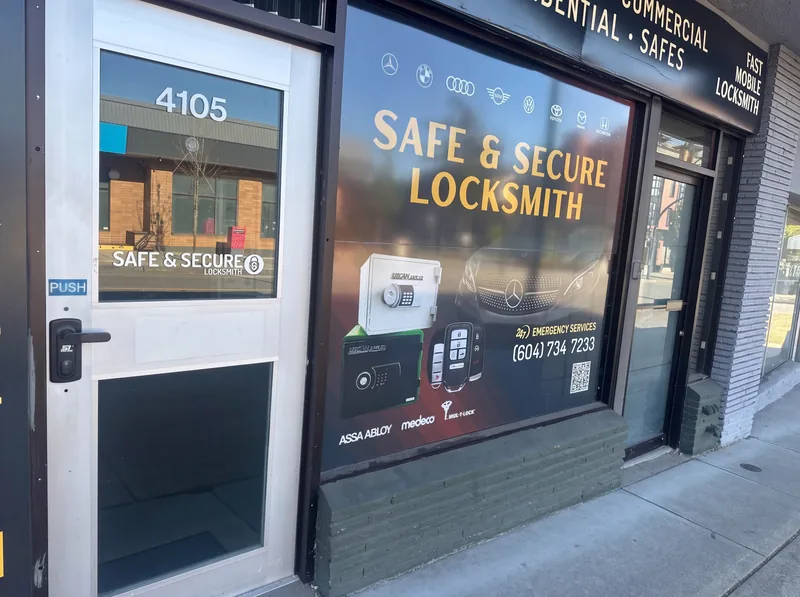 The Safe & Secure shopfront at 4105 Macdonald St