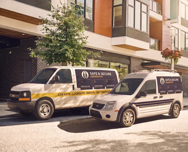 Safe and Secure Locksmith service vans